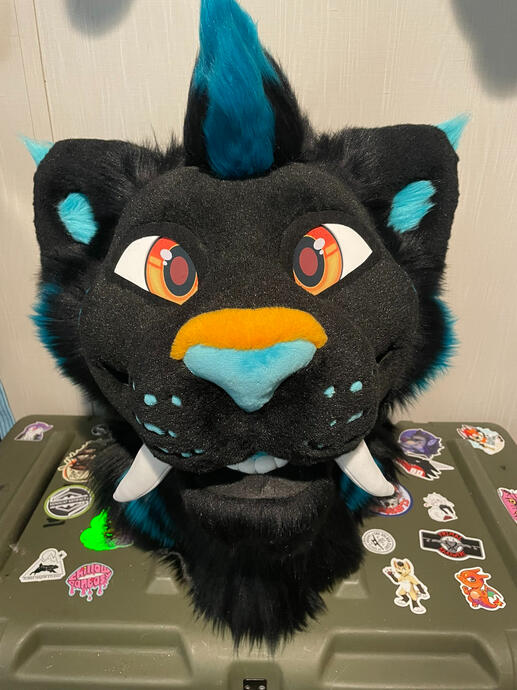 🔹 Astra – Fursuit Head (Front View)