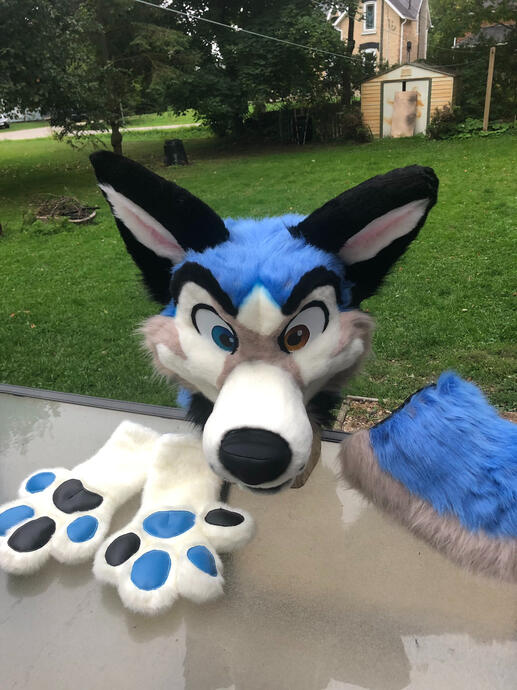 🔹 Zyro - Partial Fursuit - Frontal Display